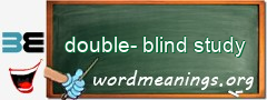 WordMeaning blackboard for double-blind study